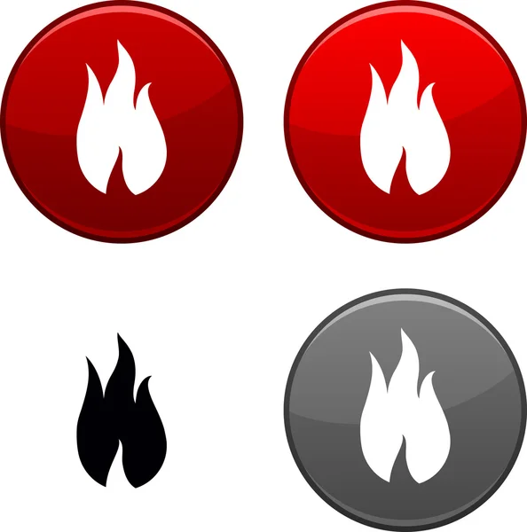 Fire button. — Stock Vector