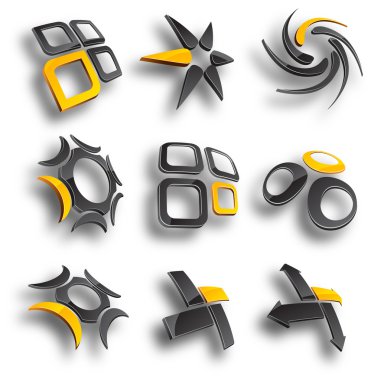 Abstract elements. clipart