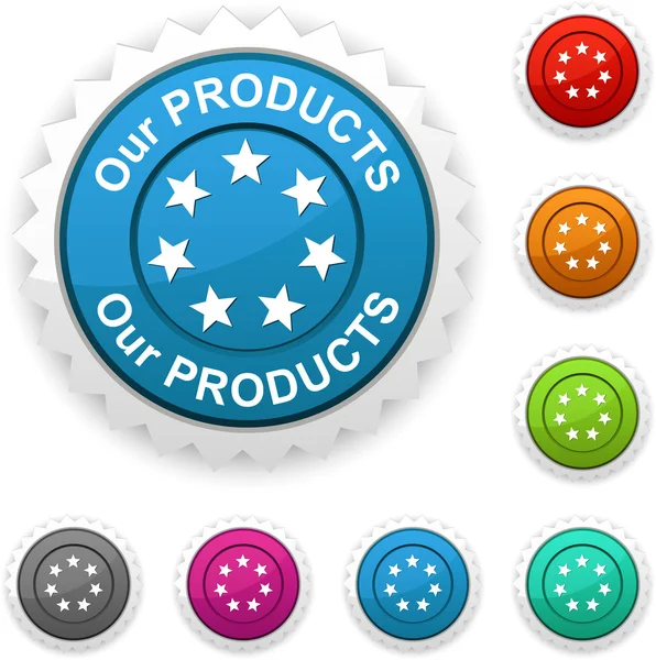 Våra produkter award. — Stock vektor