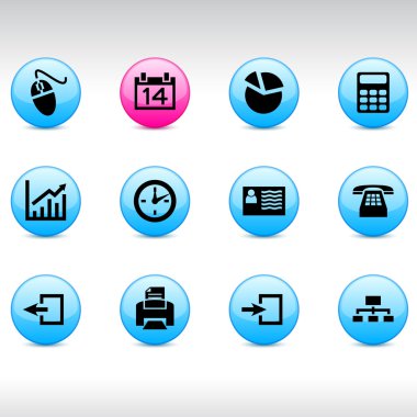 Office icons. clipart