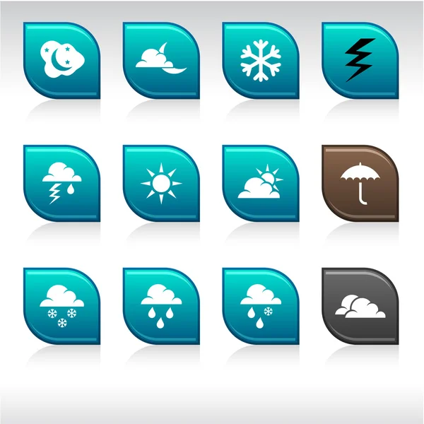 Weather icons. — Stock Vector