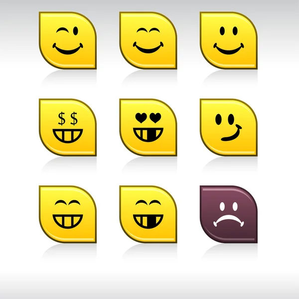 Smiley-Symbole. — Stockvektor