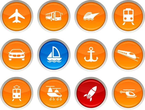 Transport icons. — Stock Vector