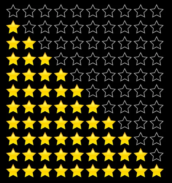 Рейтинг зірок . — стоковий вектор