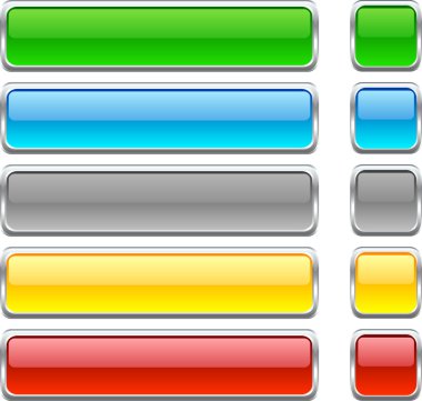 Web buttons. clipart