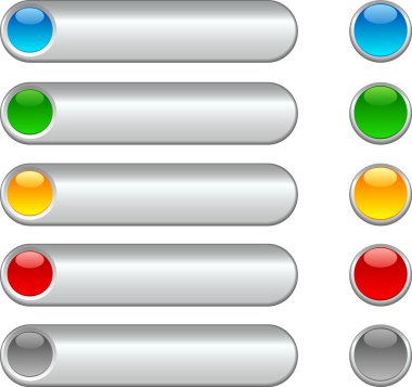 Web buttons. clipart