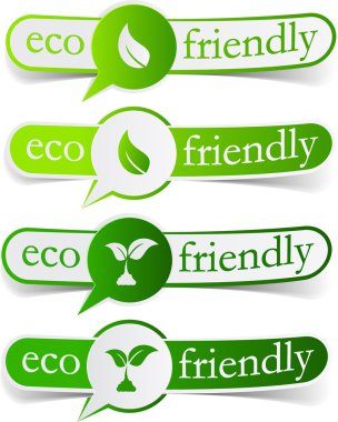 Eco friendly green tags.
