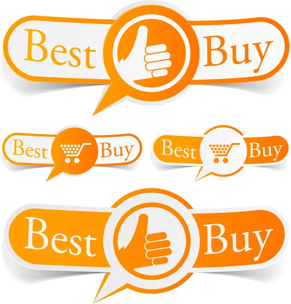 Best buy orange tags. — Stock Vector