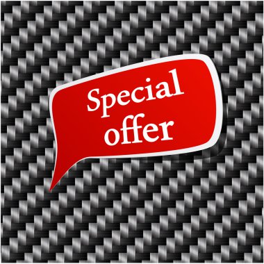 Special offer Speech announcement. clipart