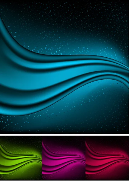 Arrière-plans abstraits aurores . — Image vectorielle