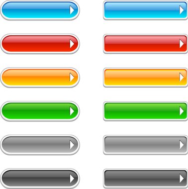 Glossy buttons. clipart