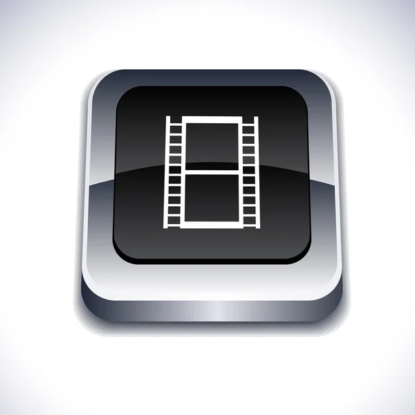 Cinéma bouton 3d . — Image vectorielle