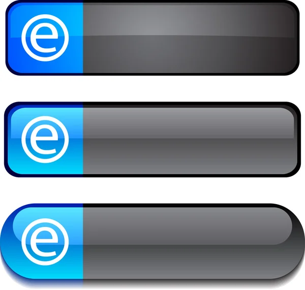 Enternet κουμπί σύνολο. — Διανυσματικό Αρχείο