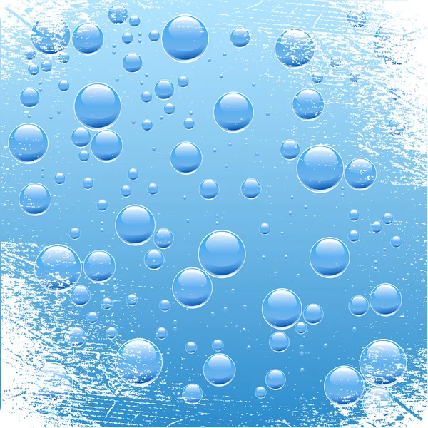 水中的气泡. — 图库矢量图片