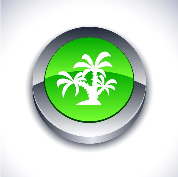 Tropical botão 3d . — Vetor de Stock