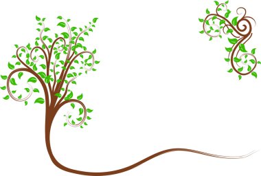 Swirl tree. clipart