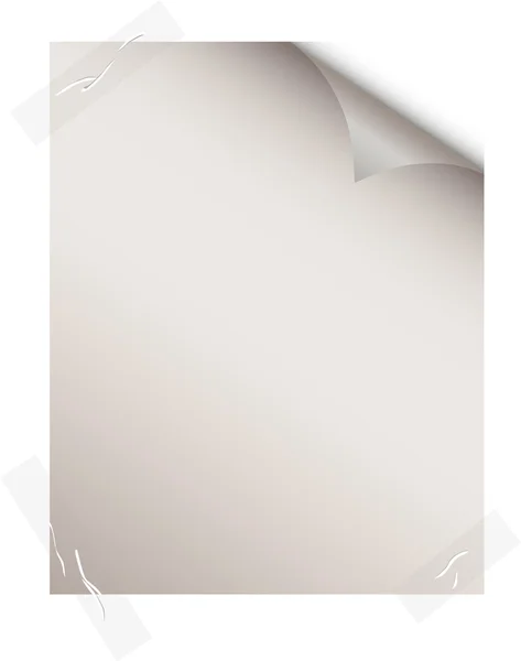 空白の紙のシート. — ストックベクタ