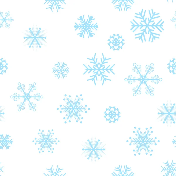 Vackra snöflingor bakgrund. — Stock vektor