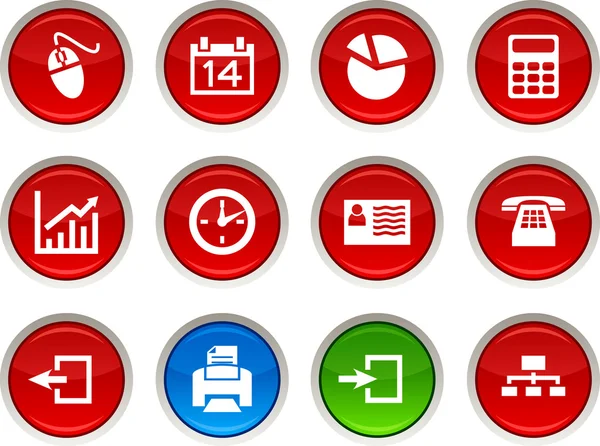 Office icons. — Stock Vector