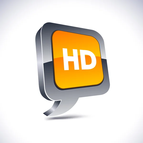 HD 3d léggömb gomb. — Stock Vector