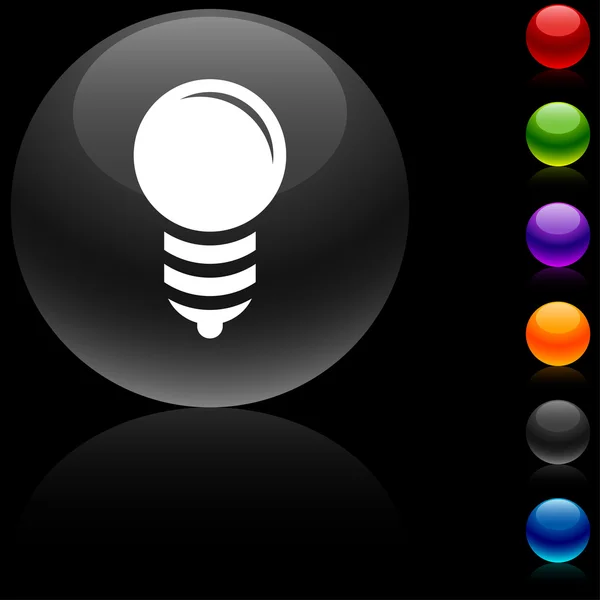 Icône ampoule . — Image vectorielle
