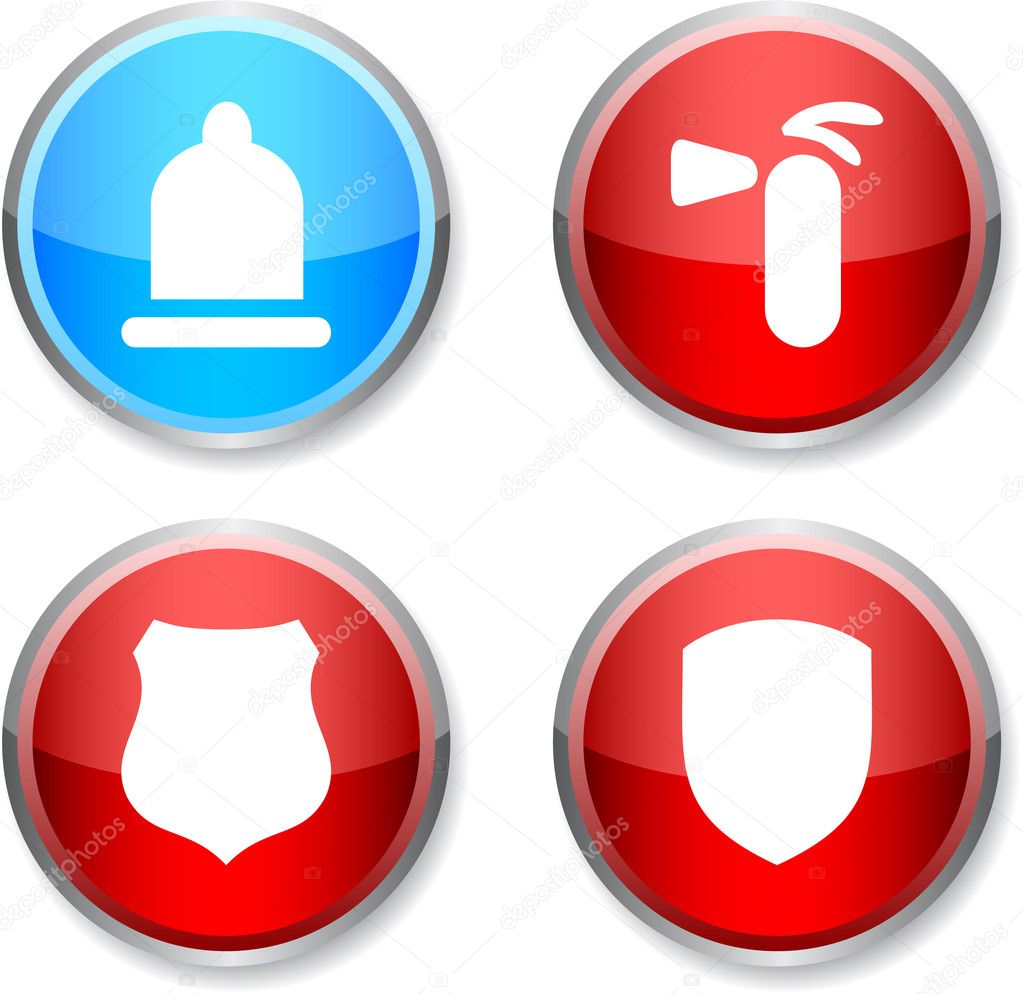 Safety round icons. Stock Vector Image by ©Maxborovkov 6095121
