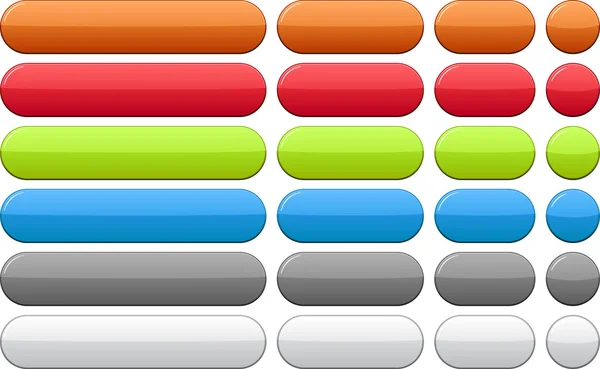 Color blank buttons. — Stock Vector