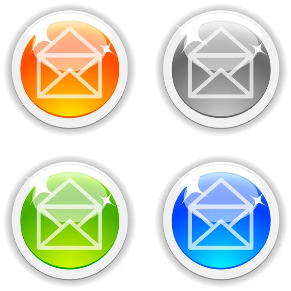 Mail buttons. — Stock Vector