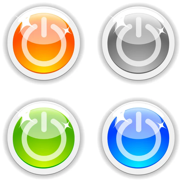 On/off buttons. — Stock Vector