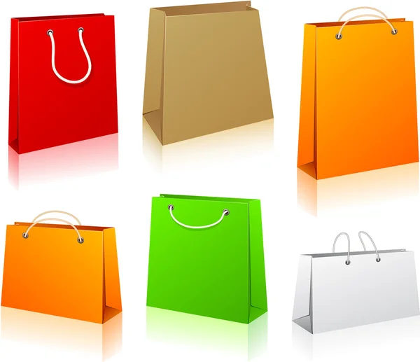 Set of shopping bags. — Stock Vector
