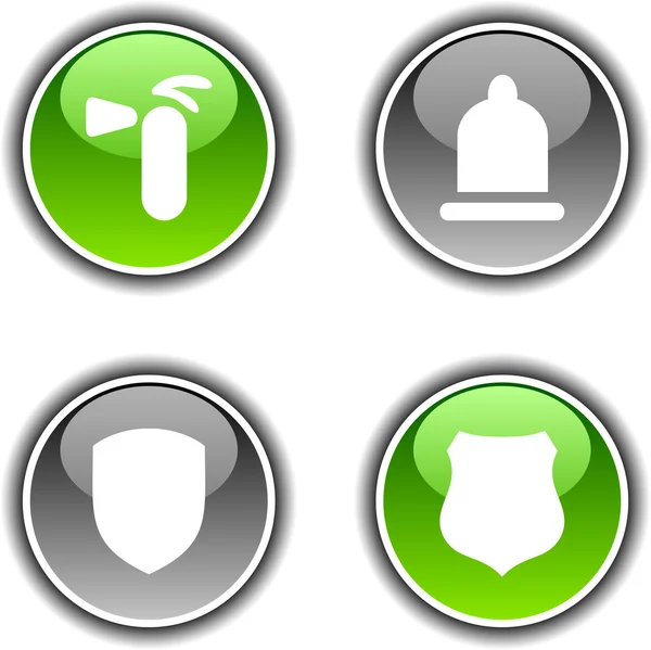 Safety buttons. — Stock Vector