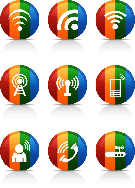 Communication buttons. — Stock Vector