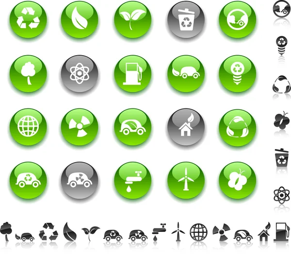 Ecology icons. — Stock Vector