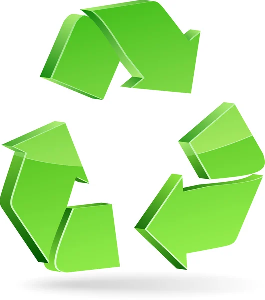 Recycle symbool. — Stockvector