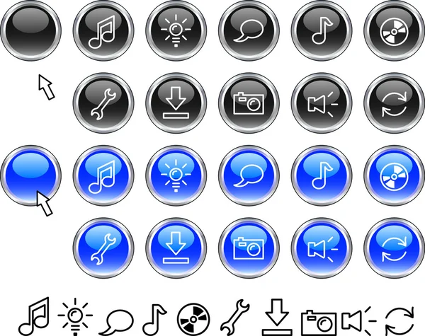 Set di icone web. — Vettoriale Stock
