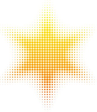 Halftone sun. clipart