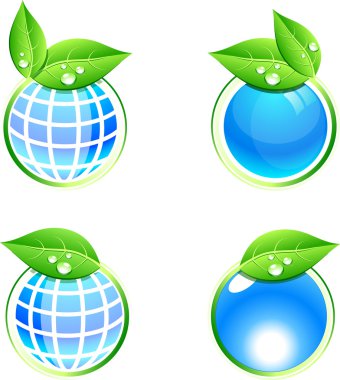 Eco icons. clipart