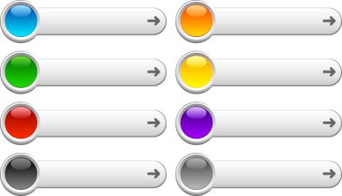 Web buttons. clipart