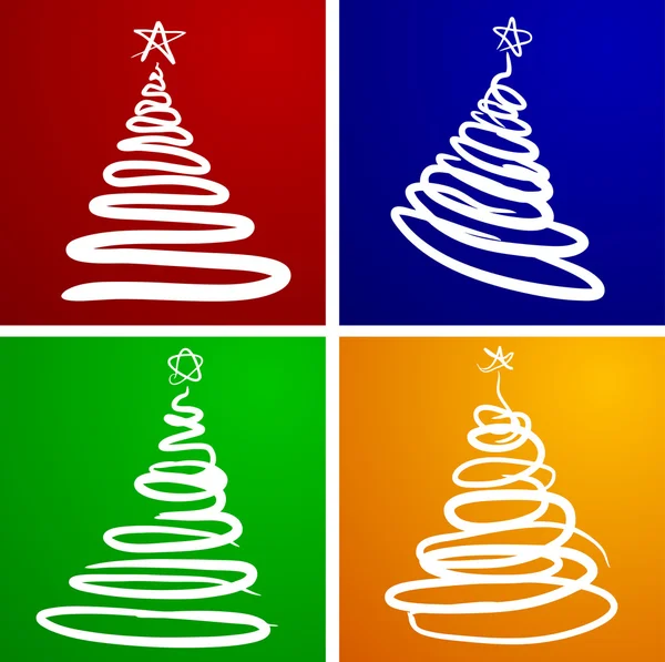 Arbres de Noël. — Image vectorielle