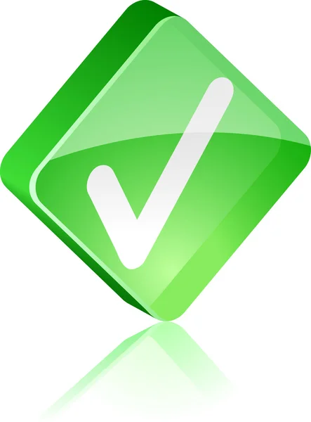 Botón de validación . — Vector de stock