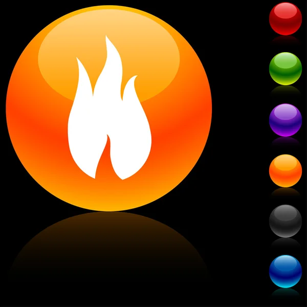 Fire icon. — Stock Vector