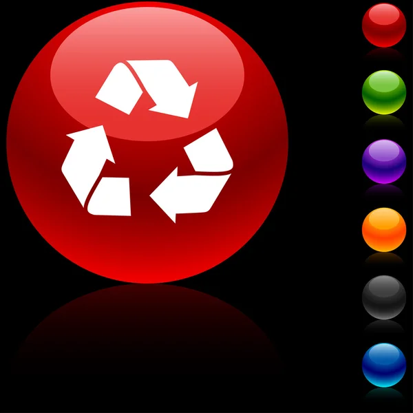 Ikona recyklingu. — Wektor stockowy