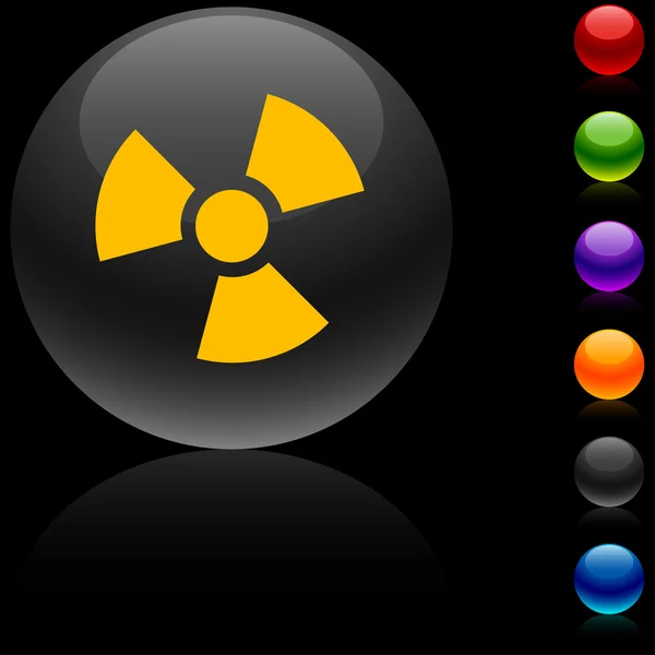Icona di radiazione . — Vettoriale Stock