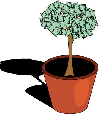 Money tree. [Vector]