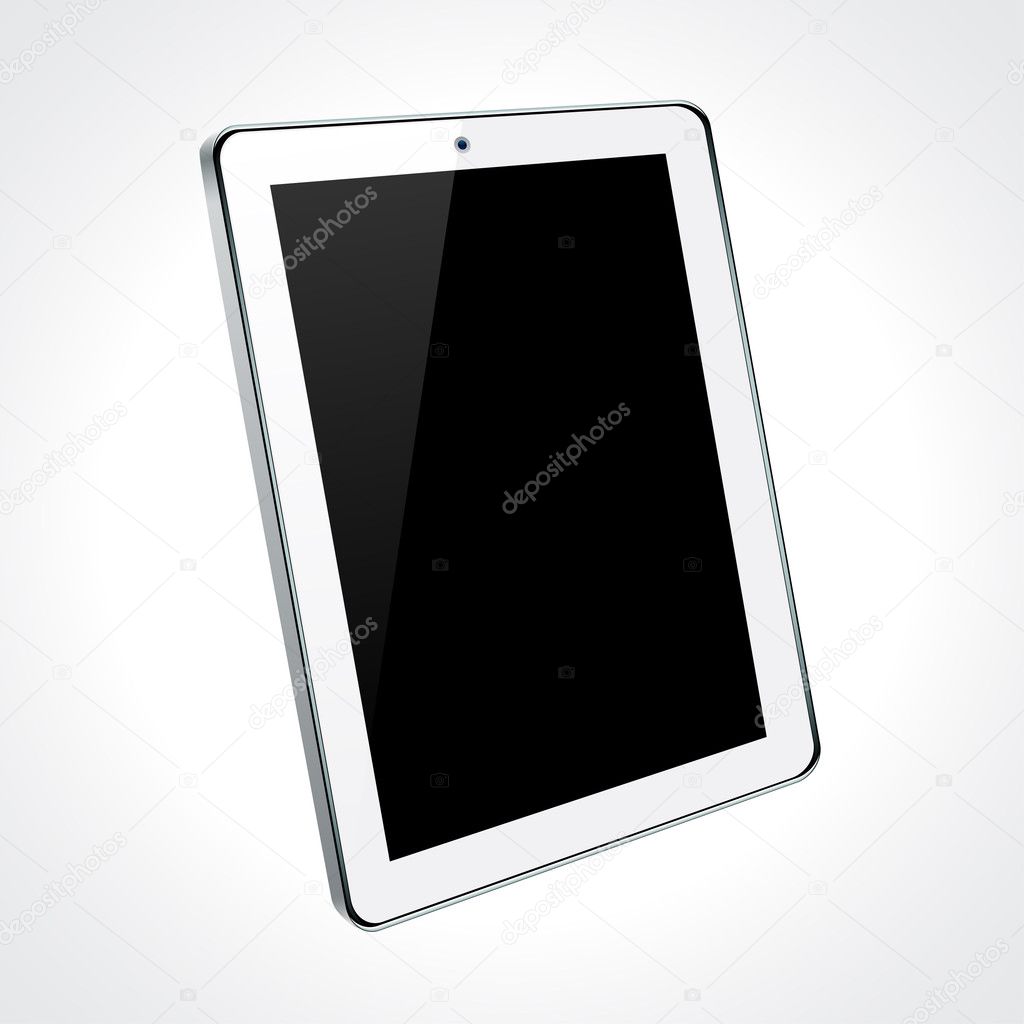 White tablet concept.