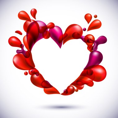 Love heart background. clipart