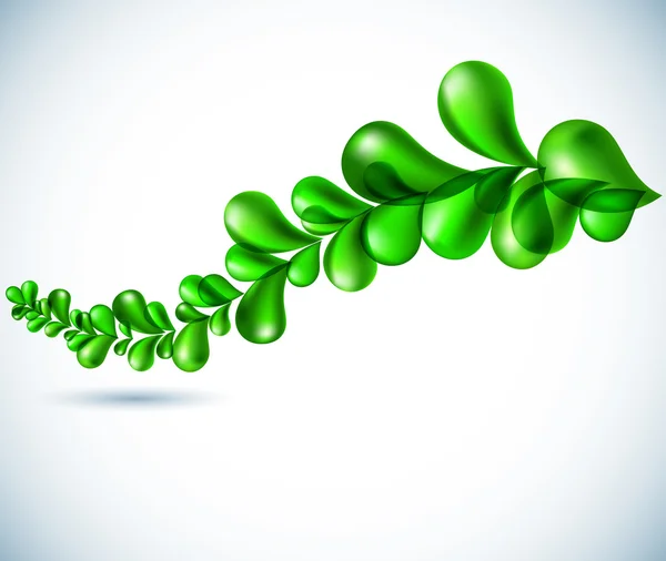 Nature bulles vert fond . — Image vectorielle