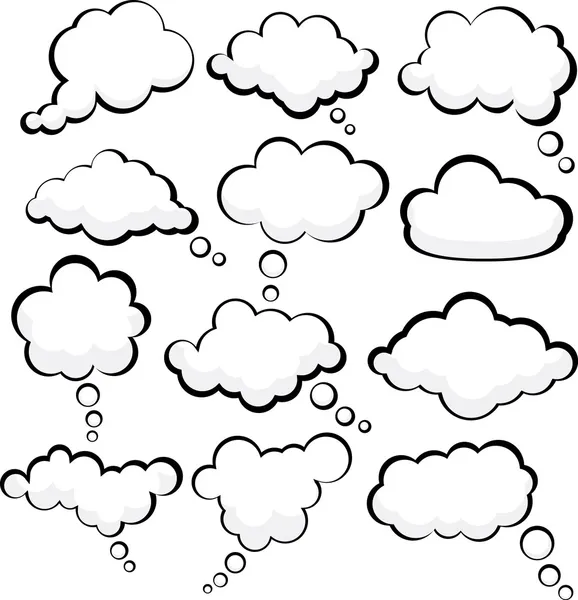 Speech clouds. — Stock Vector