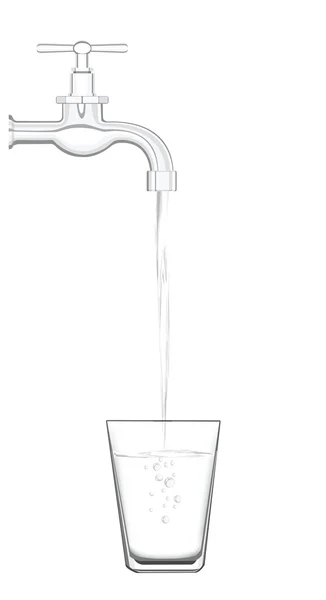Water tap — Stock Vector