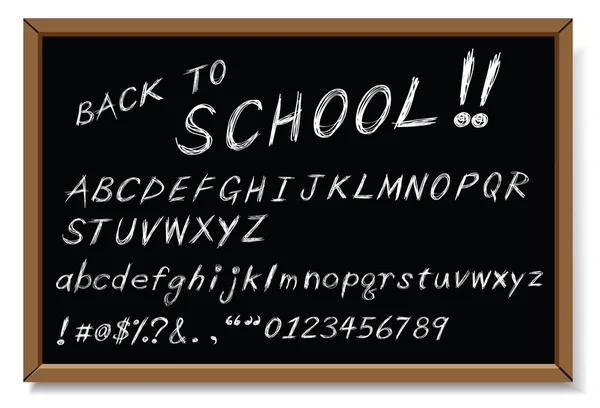 Back to school message — Stock Vector